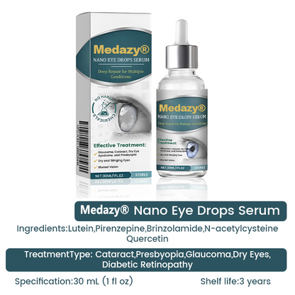 Medazy® Nano Eye Drops Serum —Nano Technology Restores Clear Vision,  No Glasses, No Surgery