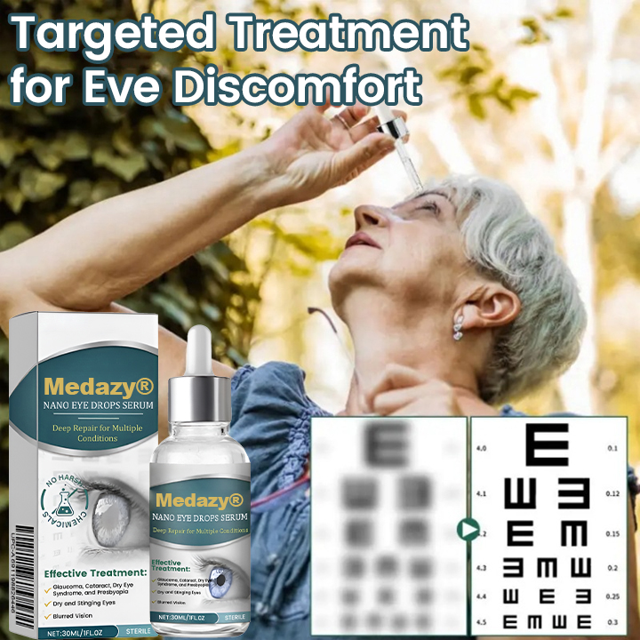 Medazy® Nano Eye Drops Serum —Nano Technology Restores Clear Vision,  No Glasses, No Surgery