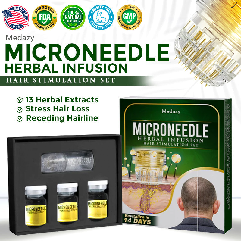 👱‍♂️ Medazy® Microneedle Herbal Infusion Hair Stimulation Set