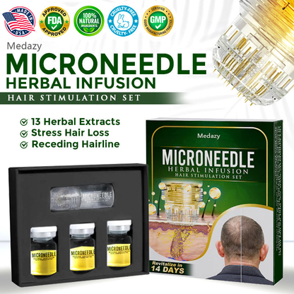 👱‍♂️ Medazy® Microneedle Herbal Infusion Hair Stimulation Set
