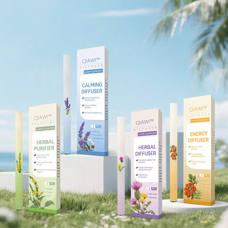 QIAWI™Mullein Relaxation Stick – Soothes Lungs, Detoxifies, Freshens Breath